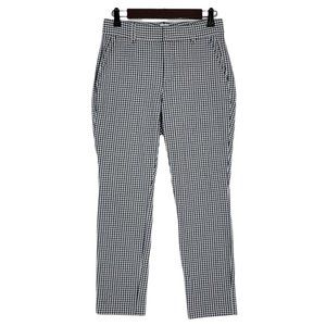 GAP Pants Womens 2 Blue White Signature Skinny Ankle Plaid Check Gingham